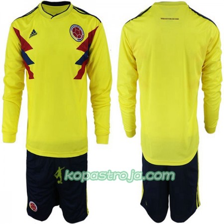 Billiga Fotbollströjor Colombia Barn VM 2018 Hemma tröja Långärmad